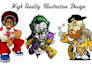 create cartoon illustrations and vector cartoon designing